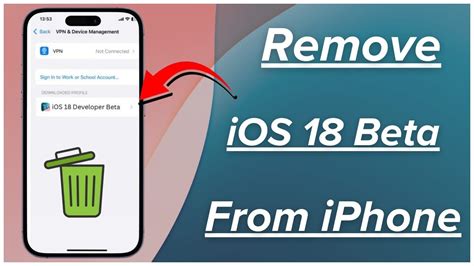 remove beta from iphone|How to Remove the Beta and Install iOS 18: A Step .
